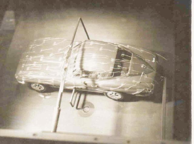 1955 stingray model for the 3 ft wind tunnel